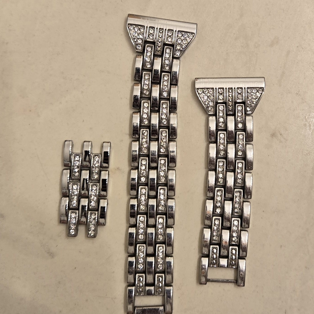 Silver Bracelet Watch Band